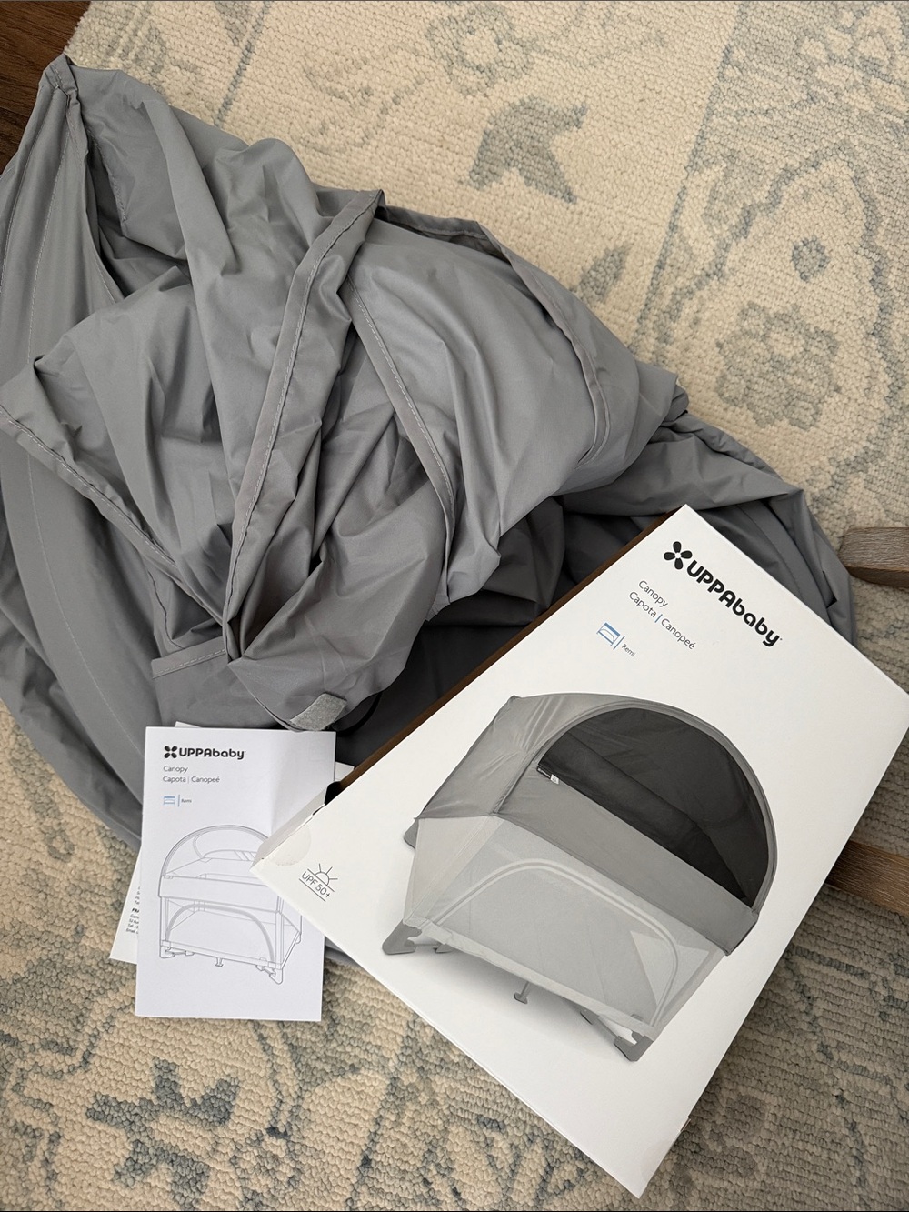 UPPAbaby Bassinet Canopy in Light Gray